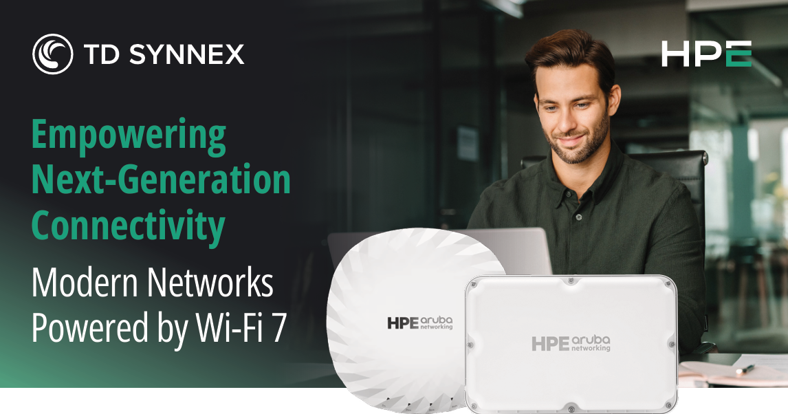Employees collaborating using high-performance connectivity provided by HPE Networking access points 