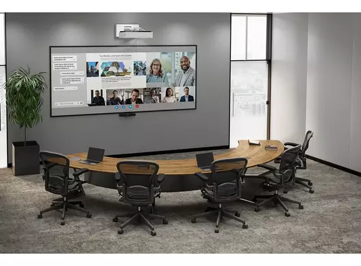 Boardroom with Epson projector